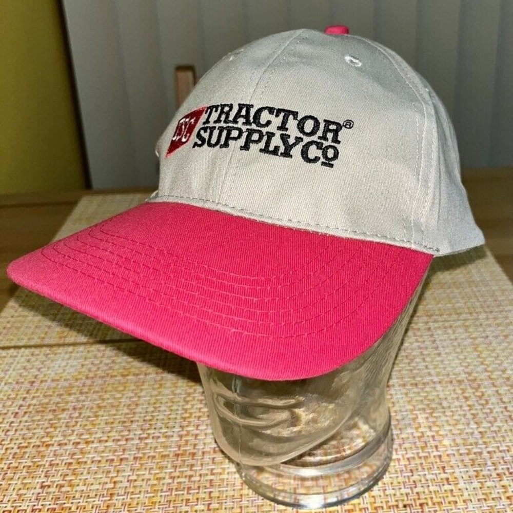 Tractor Supply Co Beige Mens Adjustable Baseball Cap Hat